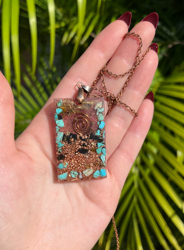Turquoise Sacred Herb Protection Amulet - Gifts of Isis