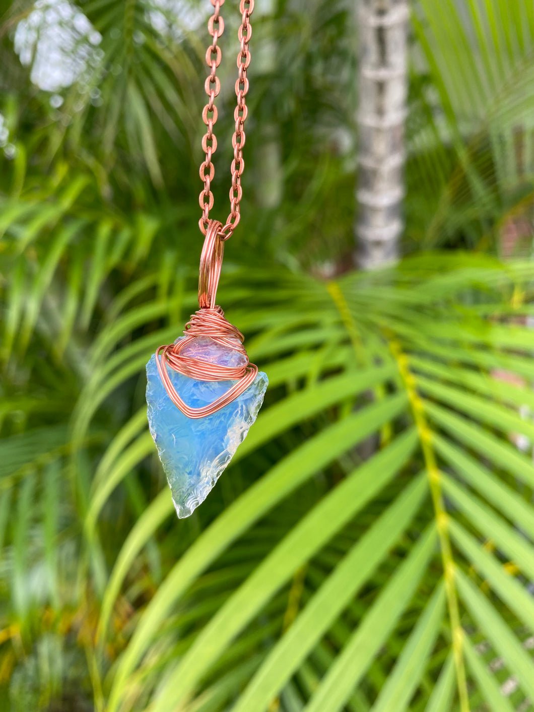 Opalite Arrowhead Necklace - Gifts of Isis