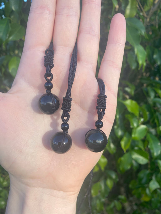 Obsidian Adjustable Necklace - Gifts of Isis