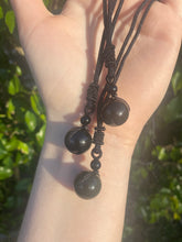 Load image into Gallery viewer, Obsidian Adjustable Necklace - Gifts of Isis
