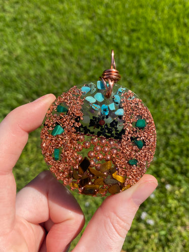 Circle Reversible Orgone Pendant - Gifts of Isis